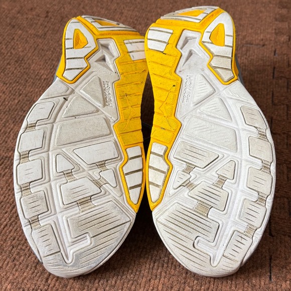 Hoka One One Arahi 4 Mens Running Shoes Blue Yellow Stability Sneakers Size 10 main image 8